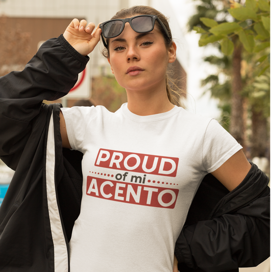 Proud of mi Acento Women’s Boyfriend T-shirt